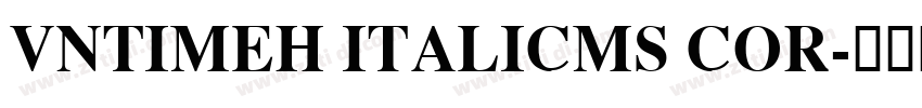 VNTimeH ItalicMS cor字体转换